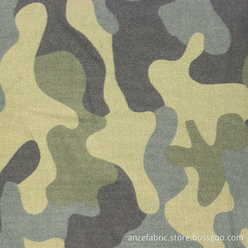 100 Cotton Printed Flannel Camouflage Fabric